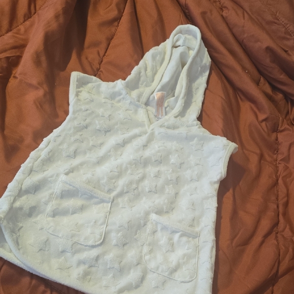 Cat & Jack Star Pattern Hooded Sweatshirt - Cream - Picture 1 of 3